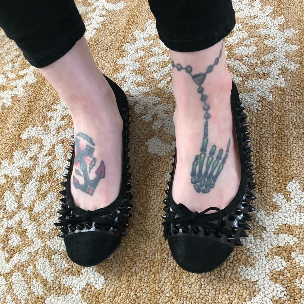 Jeffrey Campbell studded flats!